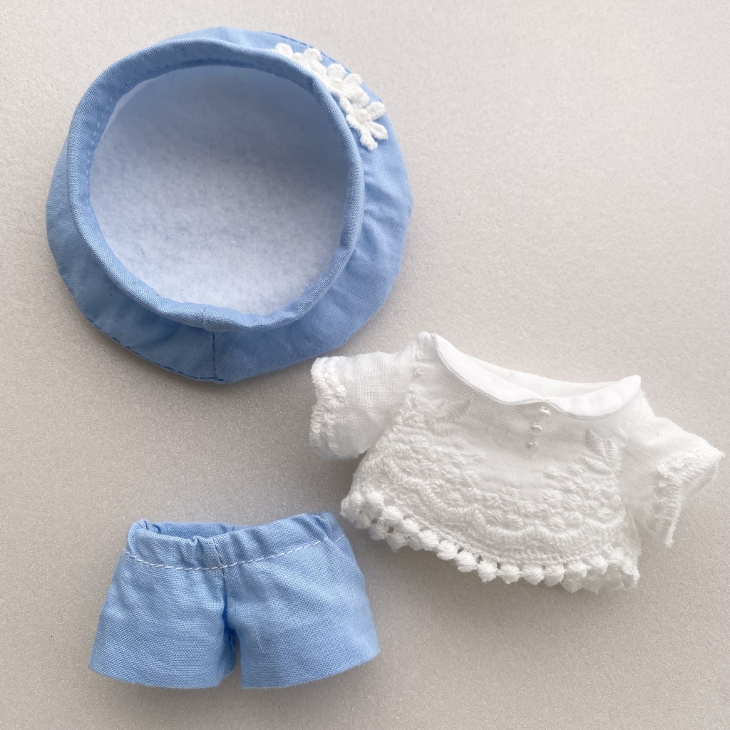 レースブラウスセット13cmぬい服|4colors
