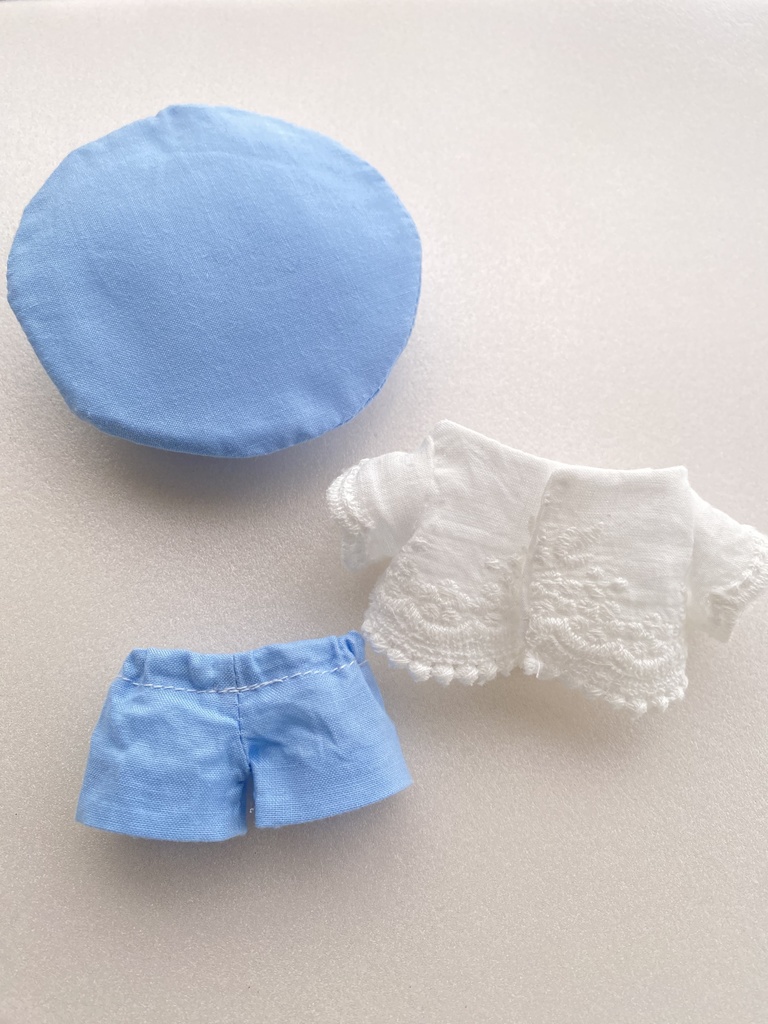 レースブラウスセット13cmぬい服|4colors