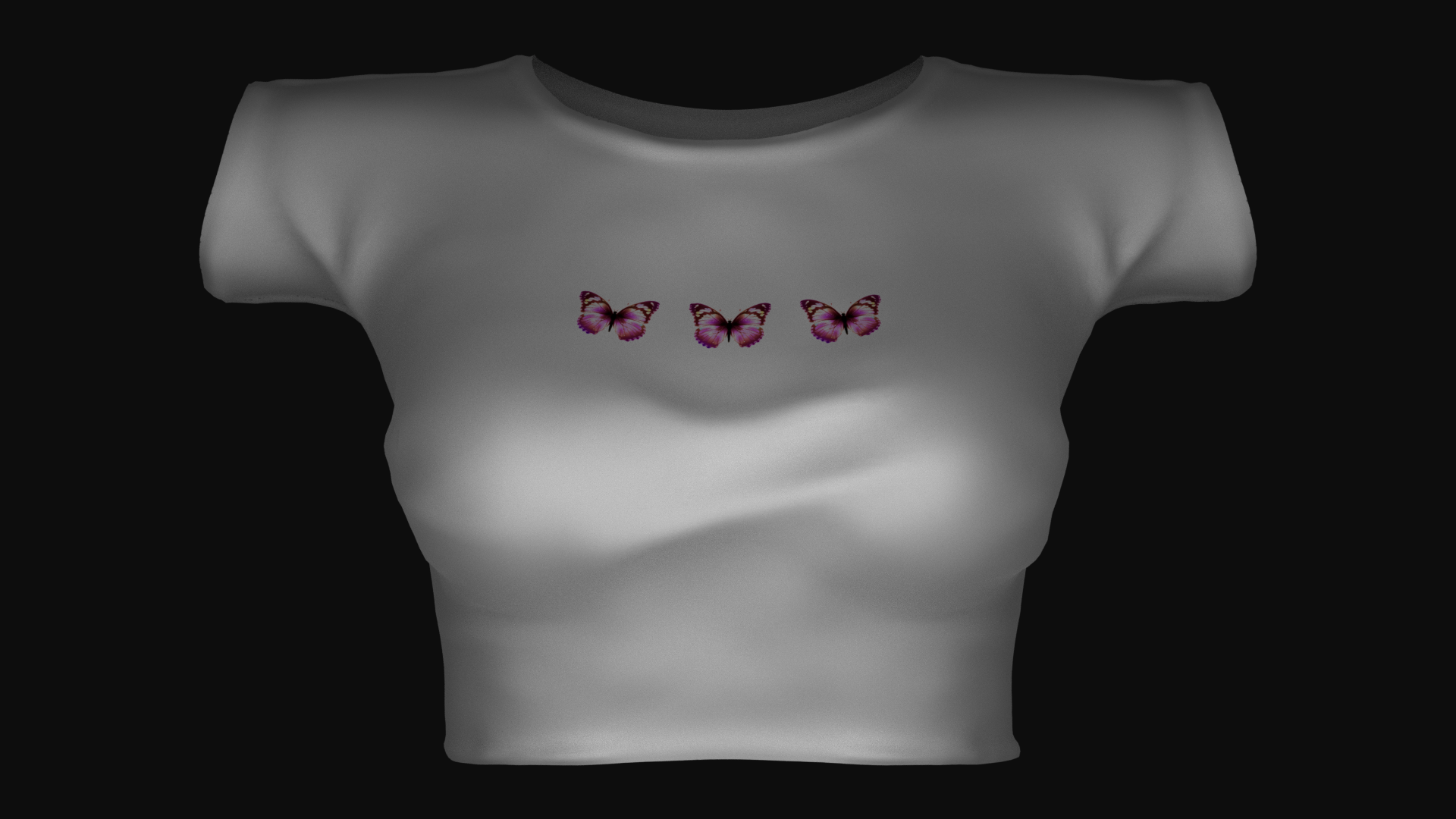 Simple Butterfly Crop Top