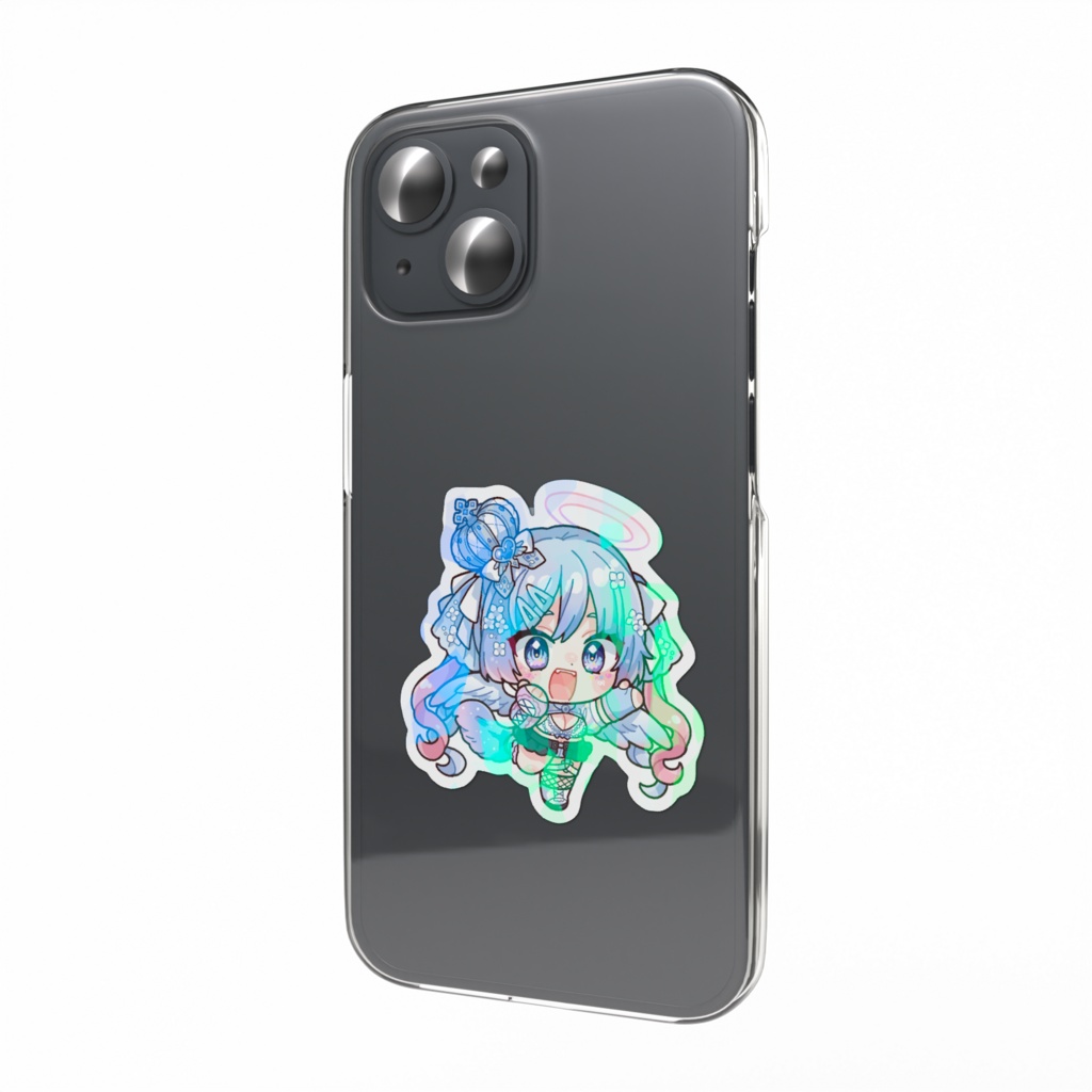 茅冬生すずな　ホログラムスマホステッカー