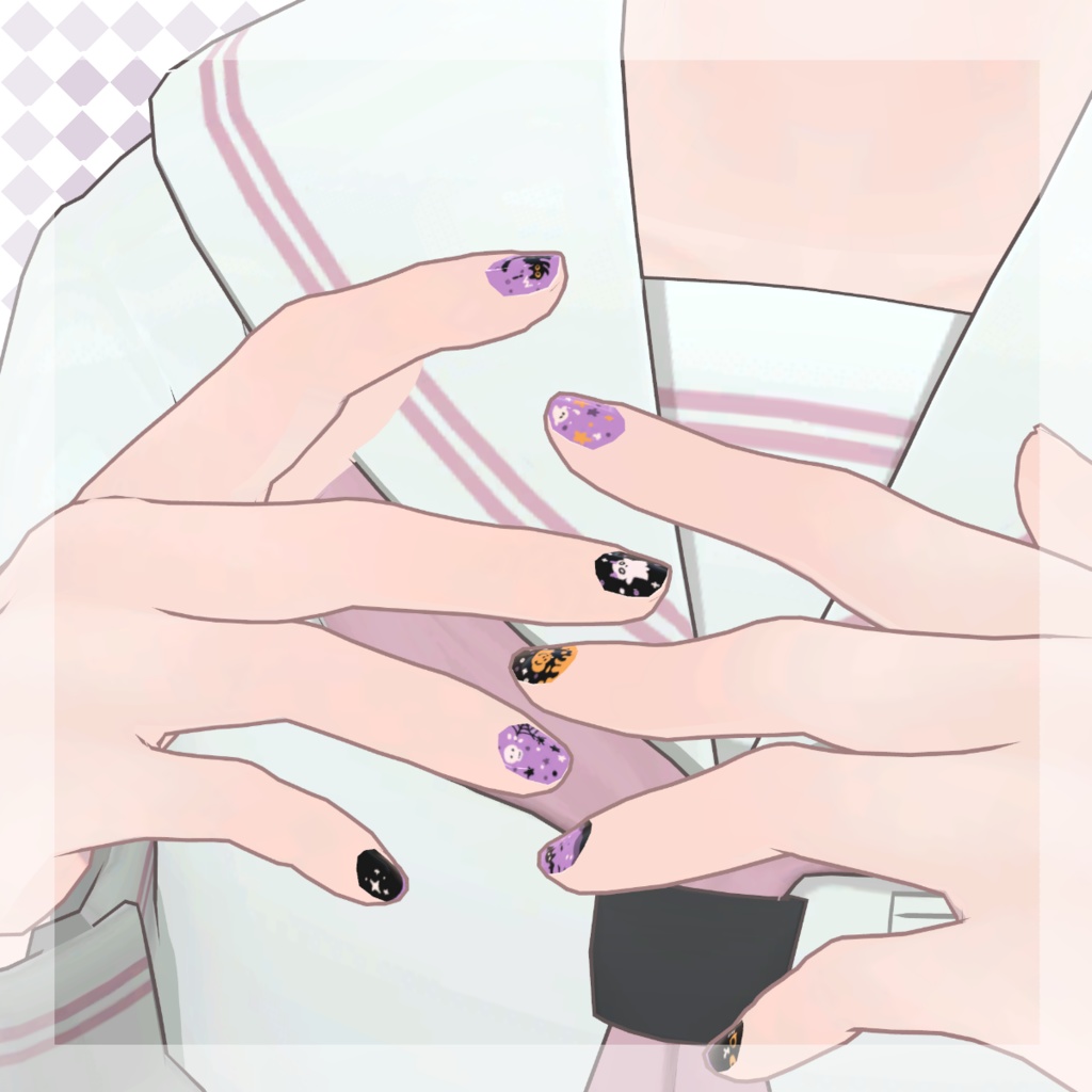 【Free】Halloween nails texture ⯎