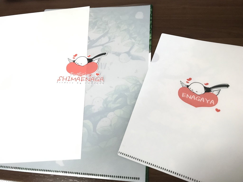 うぇるかむシマエナガさんのクリアファイル