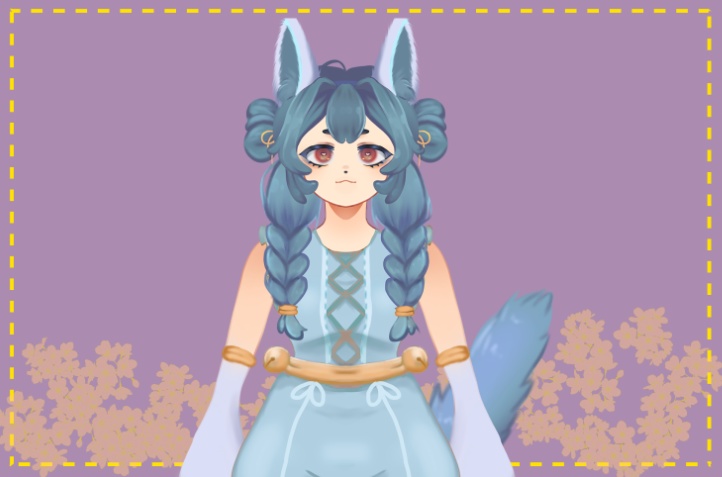[WOLF Girl] Live2D Model (for Vtube Studio) | [FaceRig Compatible] | Live2D model (for Vtube Studio)