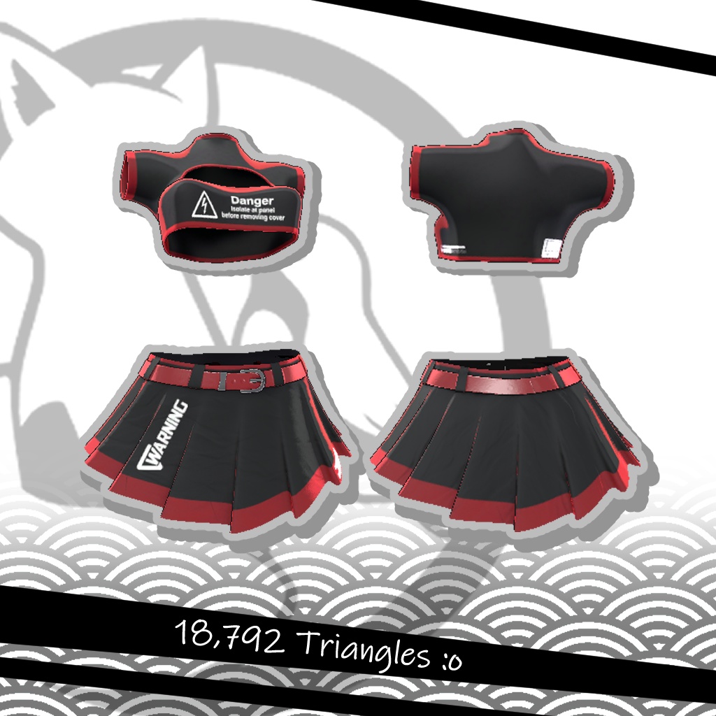 SkirtNCrop | スカートとクロップ 【LVMP01 Routa】【VRC】