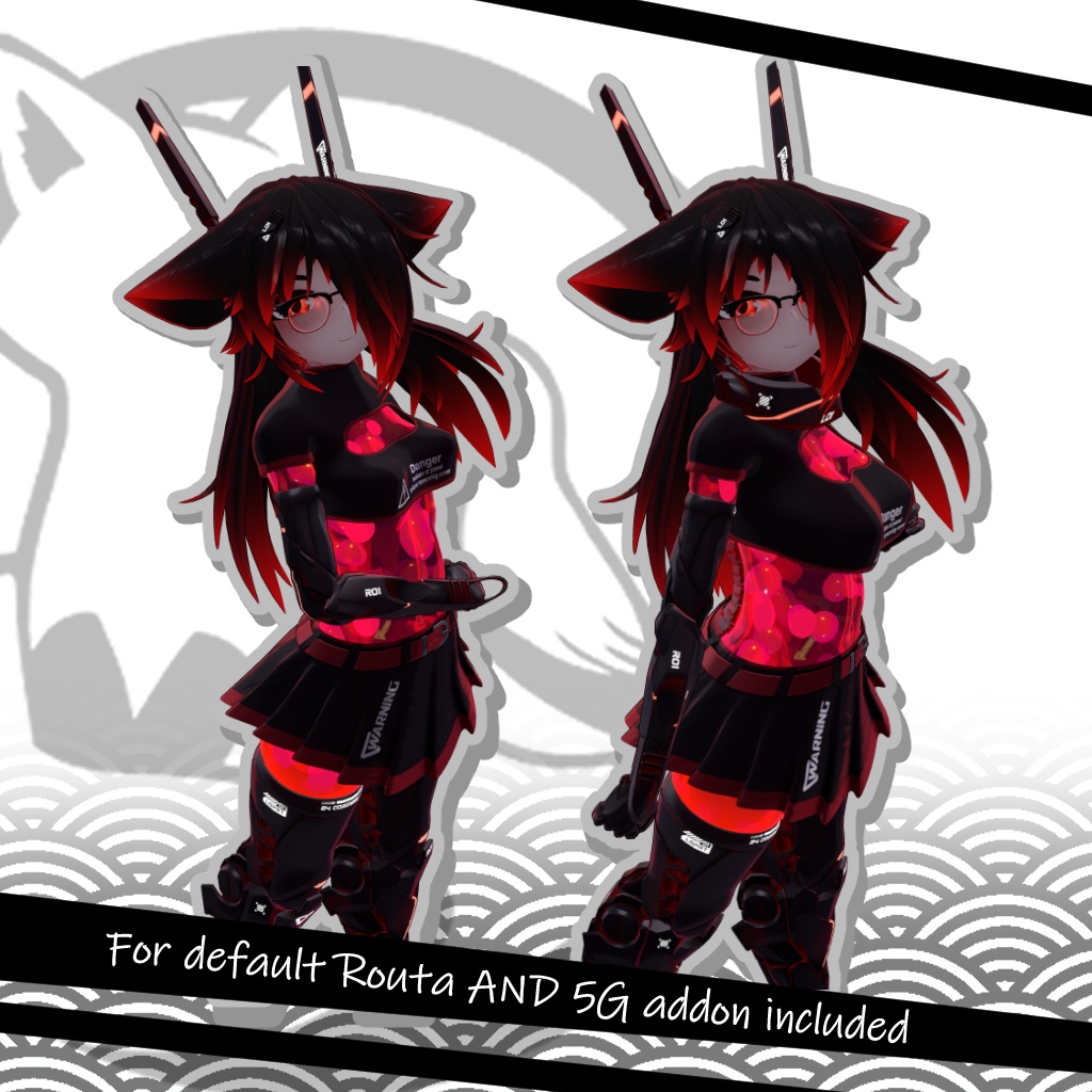 SkirtNCrop | スカートとクロップ 【LVMP01 Routa】【VRC】