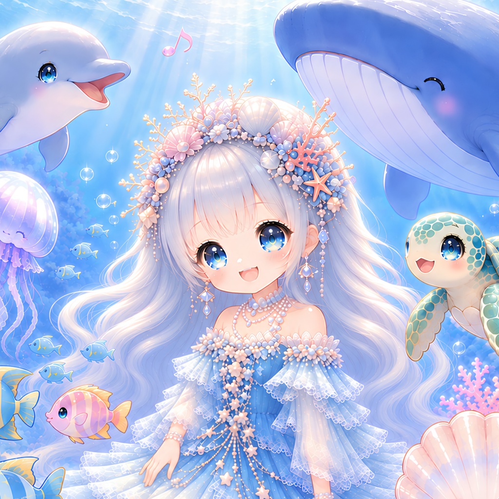 海姫|デジタルアート 2作品セット|PNG