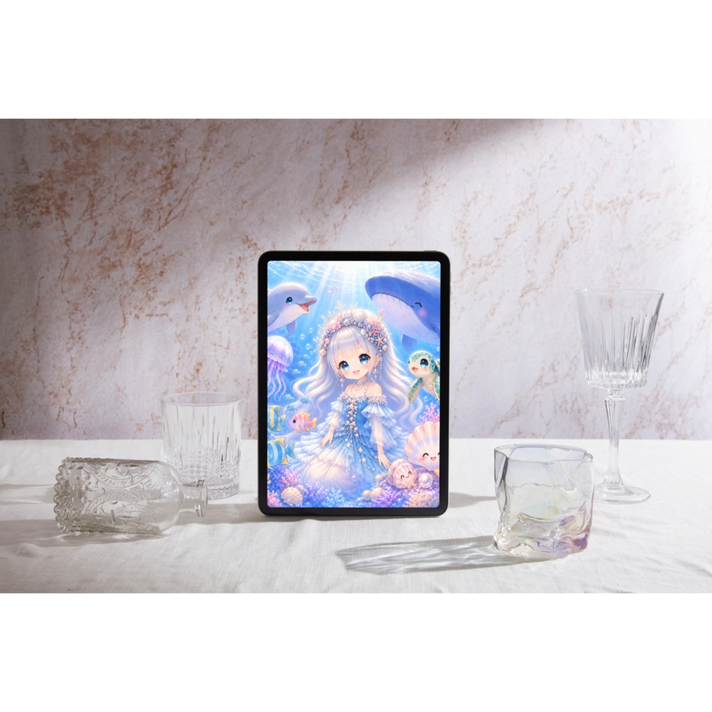 海姫|デジタルアート 2作品セット|PNG