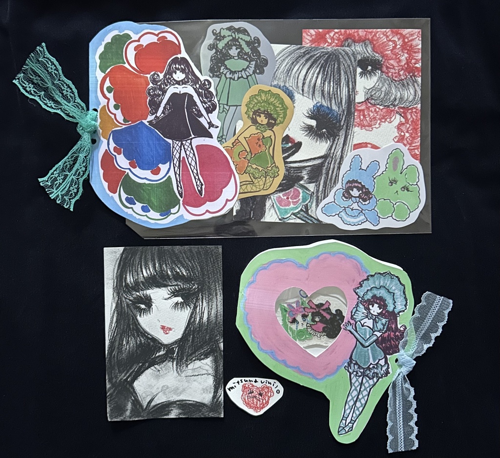 ◯ポストカードサイズ原画&手作りグッズガチャ◯