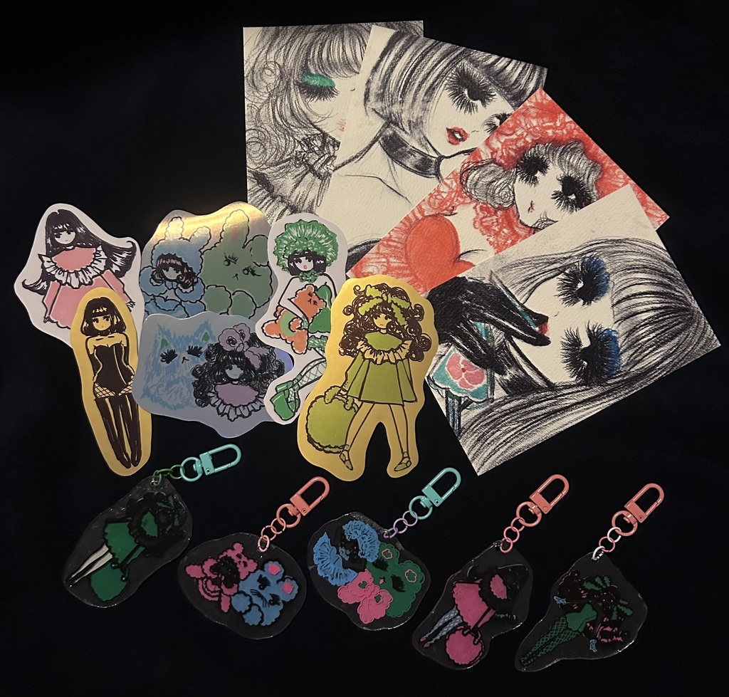 ◯ポストカードサイズ原画&手作りグッズガチャ◯