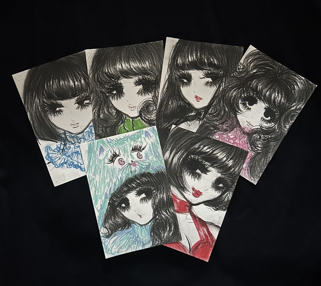 ◯ポストカードサイズ原画&手作りグッズガチャ◯