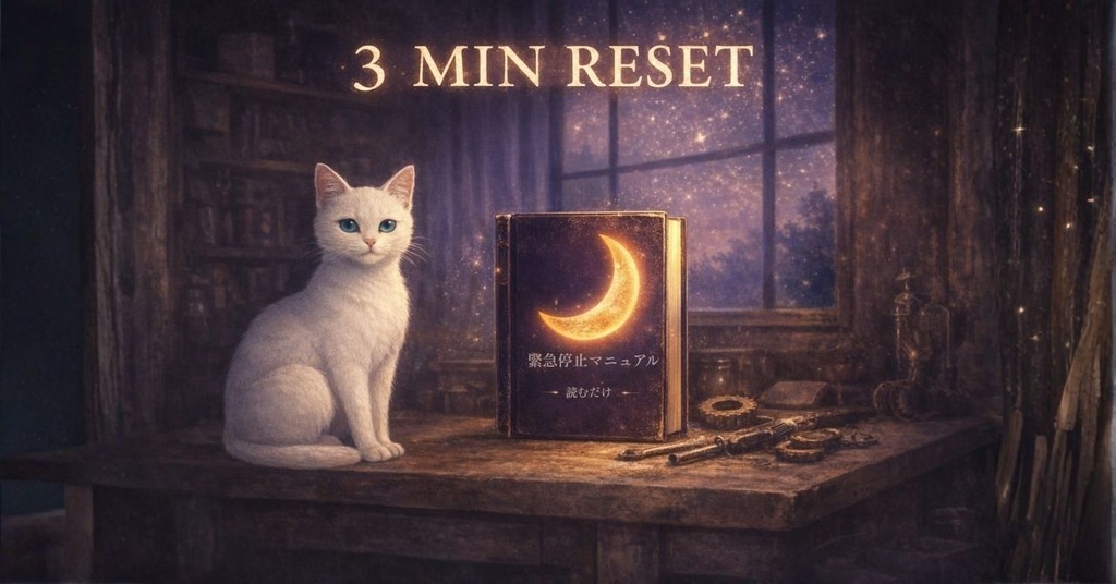 思考が止まらない時の為のマニュアル 3分セルフレスキュー