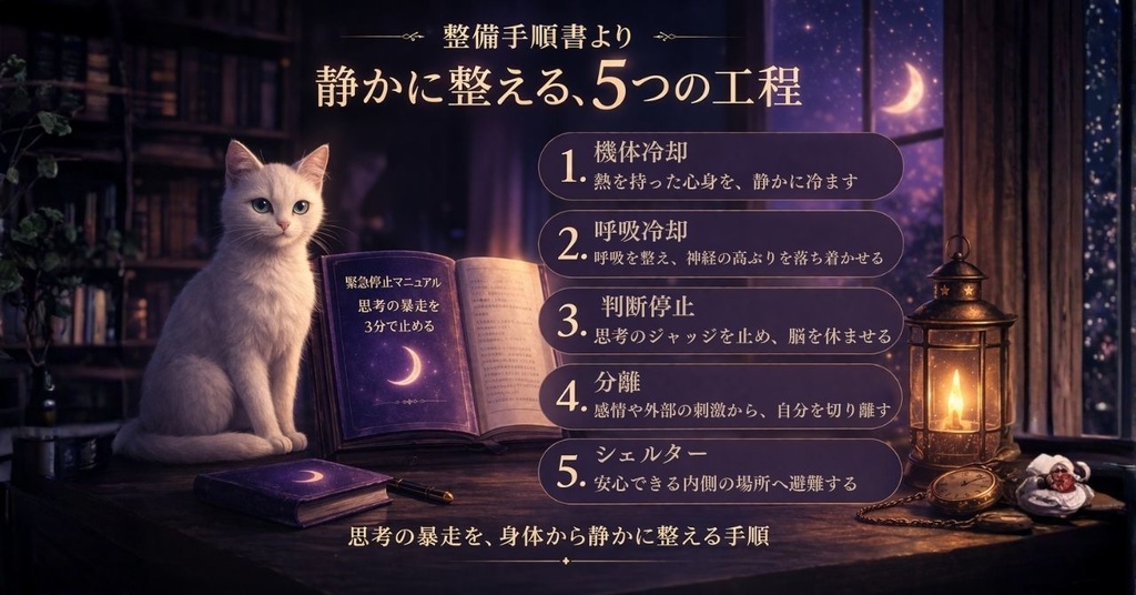 思考が止まらない時の為のマニュアル 3分セルフレスキュー