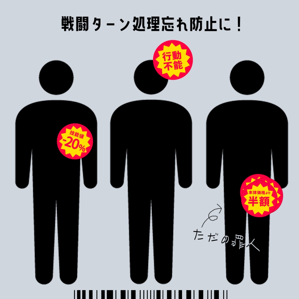 【ココフォリア】技能値引きシール【スクパネ・カットイン素材】