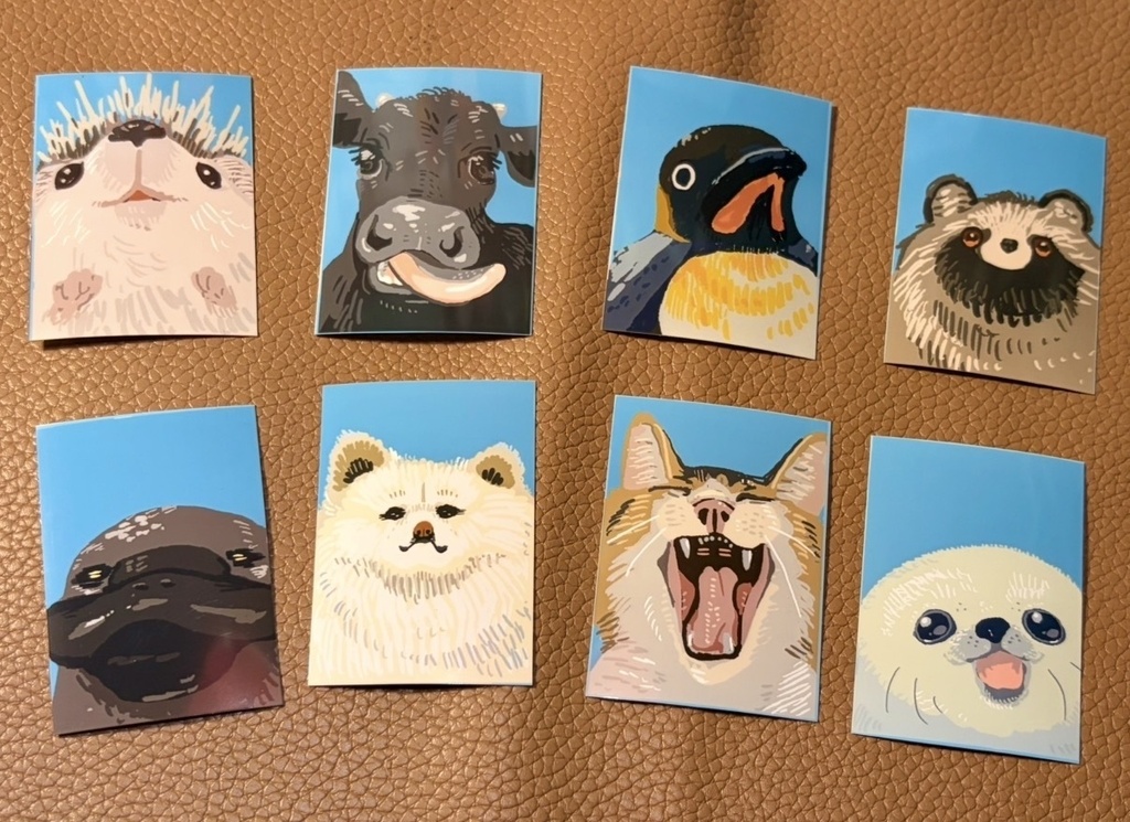 どうぶつ証明写真ステッカー