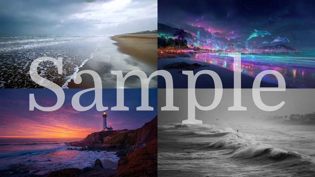 【背景素材】海のビーチ(ゲーム/TRPG背景素材/CoC/ココフォリア)39枚セット