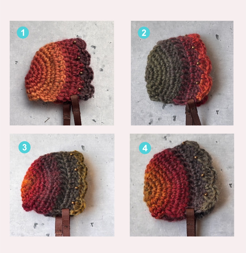 ほわぬい*ふゆのボンネット 8㎝ぬい