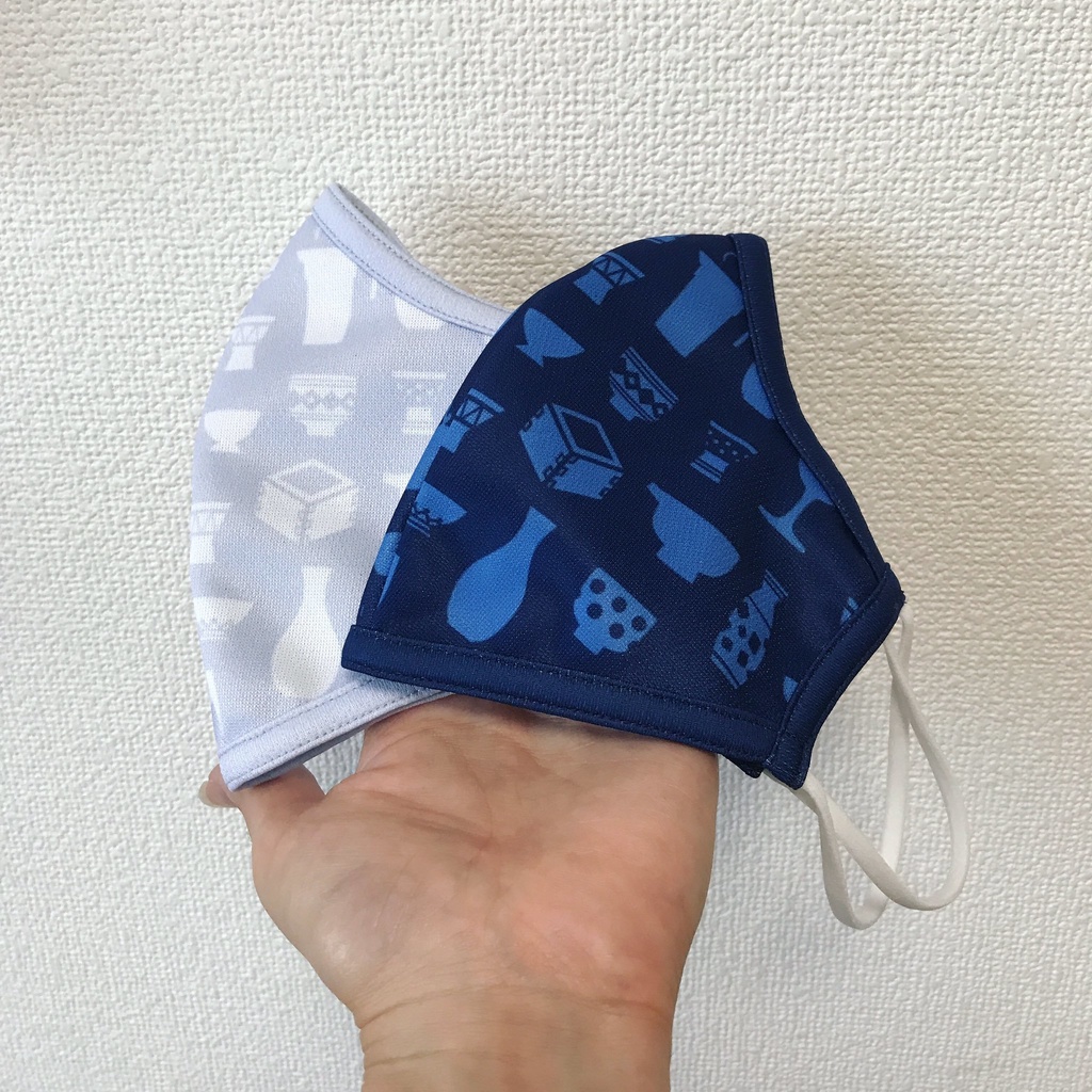 【即納】酩酊女子酒器柄フェイスマスク(紺)