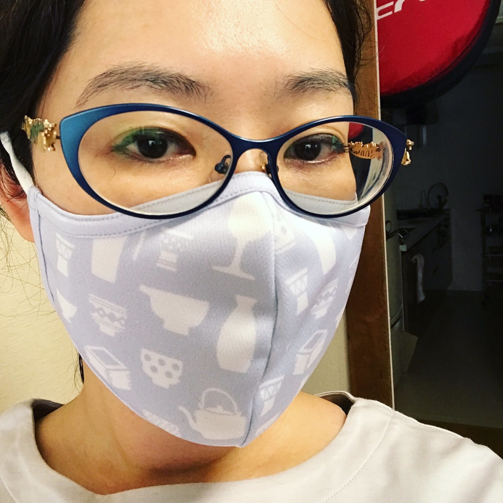 【即納】酩酊女子酒器柄フェイスマスク(紺)