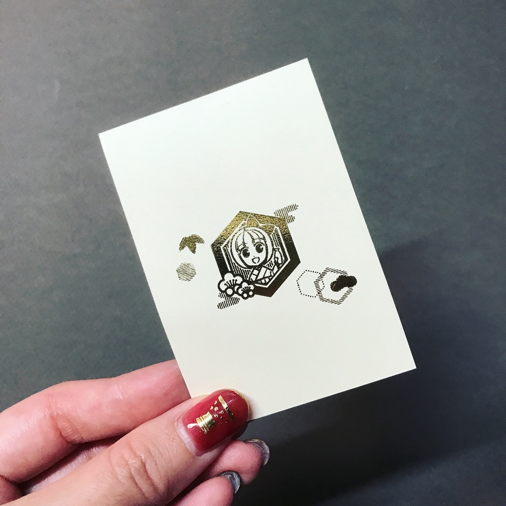 箔シール/酩酊女子柄(単品普通郵便発送)