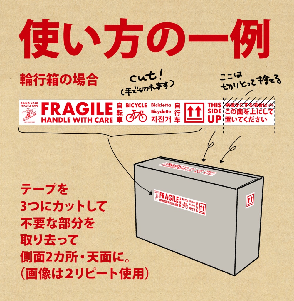 【匿名発送・本と一緒に買う人向け】RINKO YOJO FRAGILE TAPE II