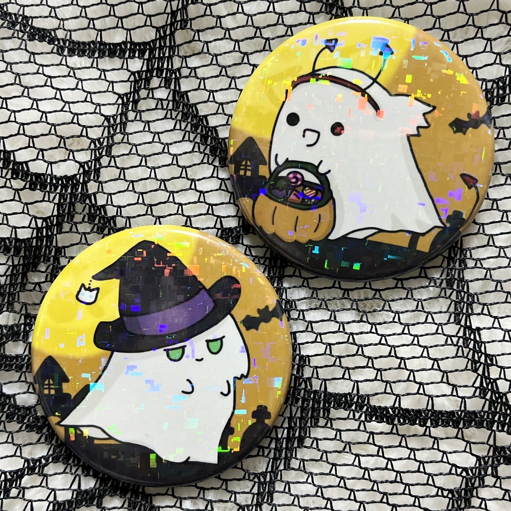ハロウィンおチビ缶バッジ&コースター