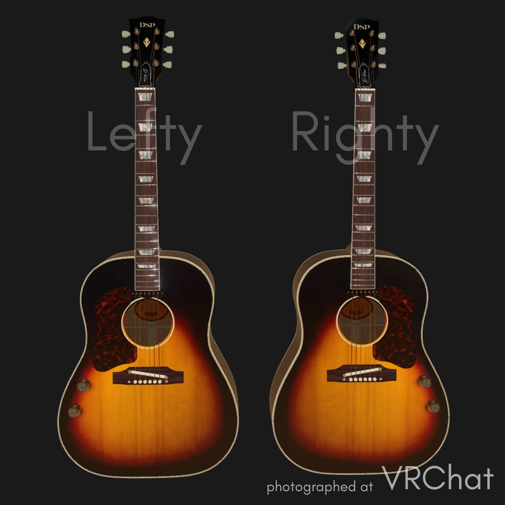 D-160ea righty&lefty 3D Guitar Model