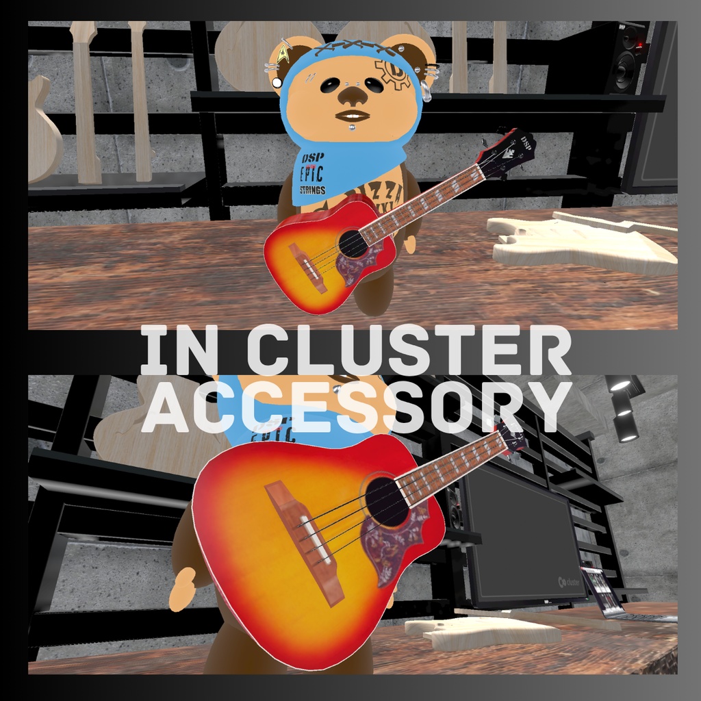 ハミングBウクレレVer2.0 3Dモデル ローポリゴン