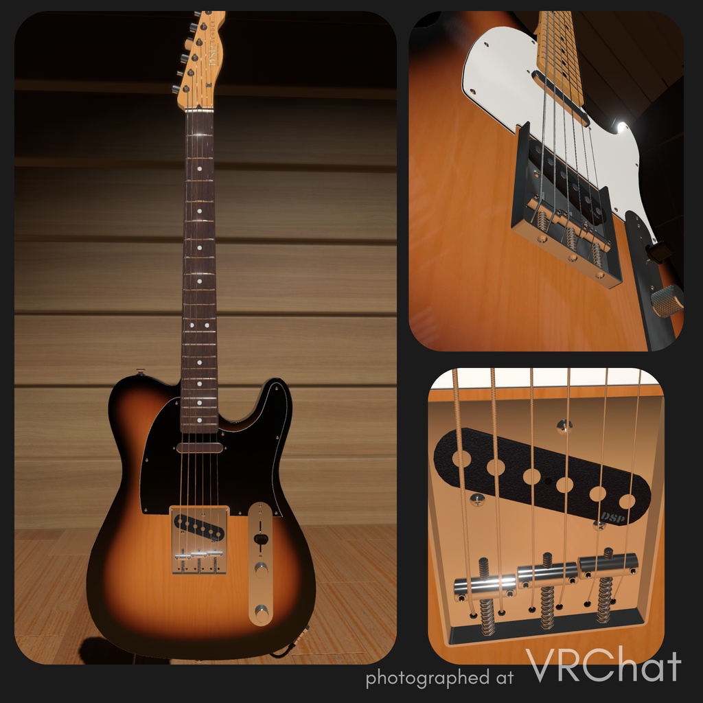 SENDER 3DCG GUITAR MODEL
