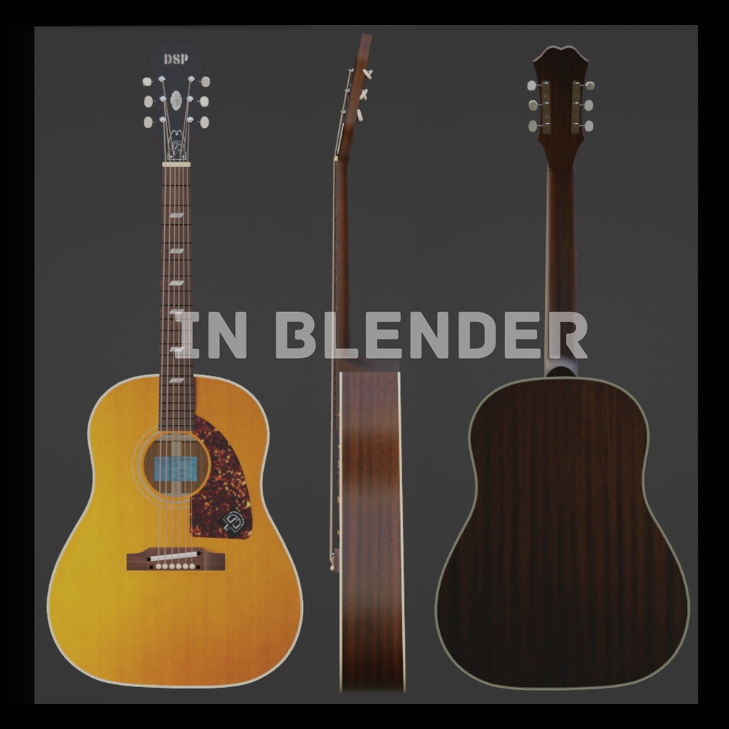 TEXANtypeギターVer3.0 ローポリモデル