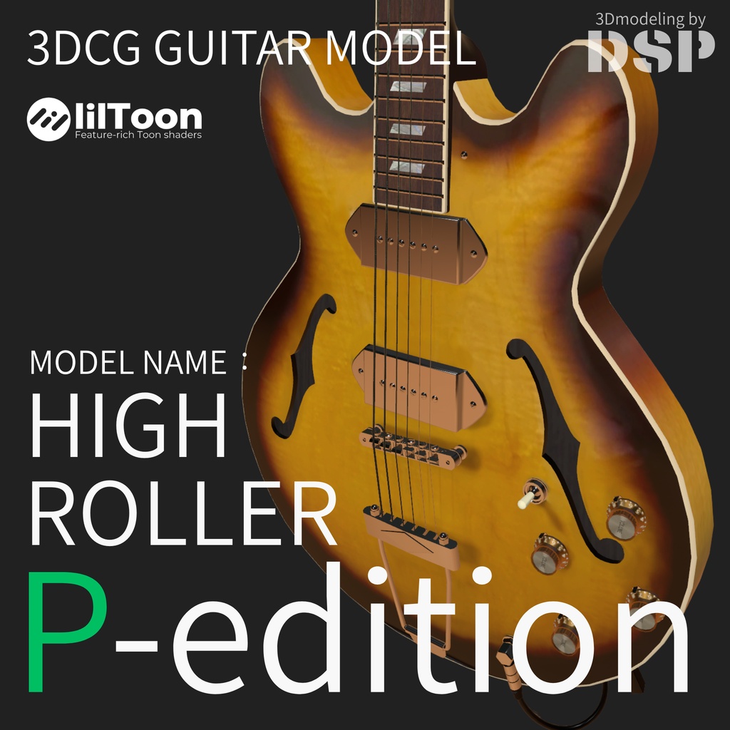 HIGH ROLLER P-EDIOTION   3D Guitar Model