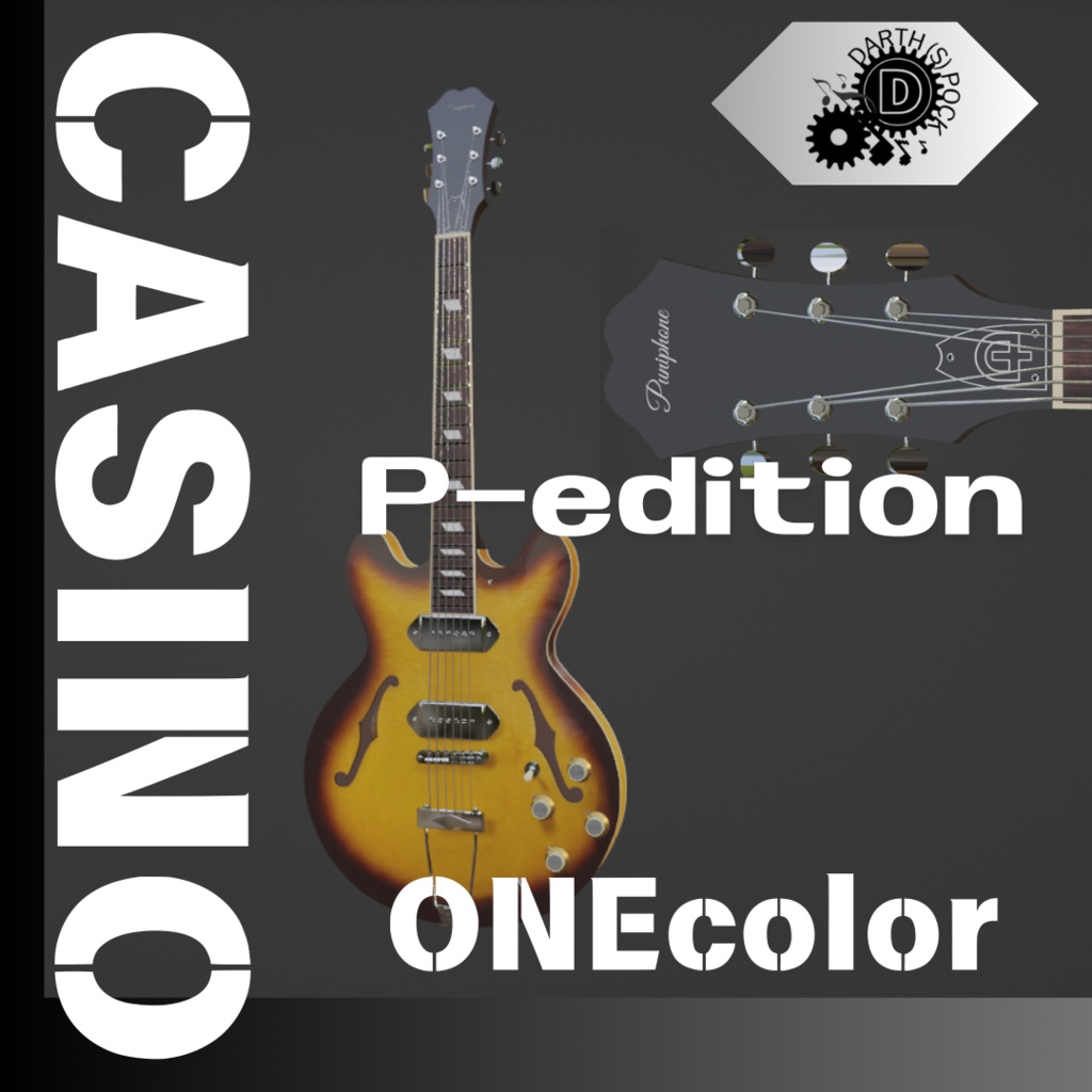 casinotypeギター　　P-edition　ローポリモデル