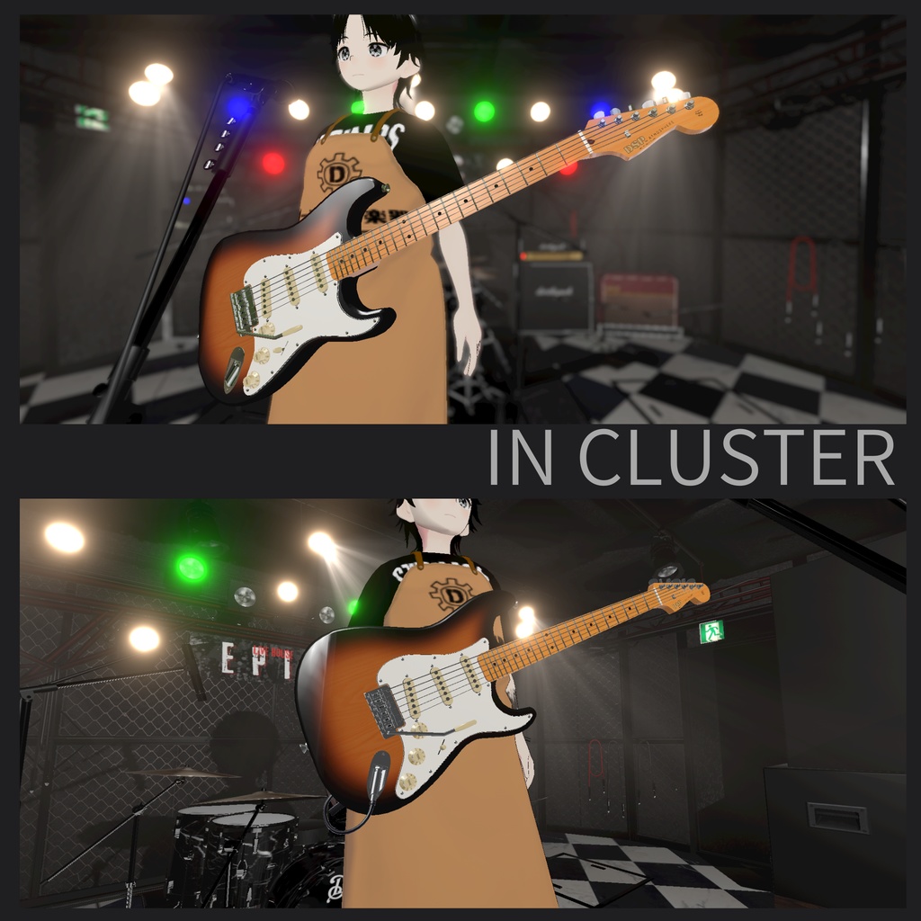 ATMOSPHERE 3DCGローポリゴンギターモデル