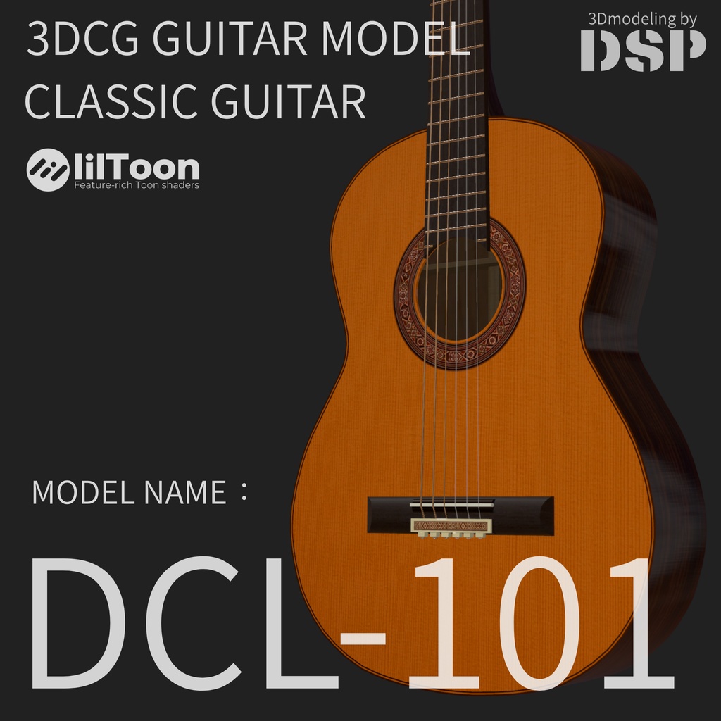 DCL-101   3D Classical Guitar Model