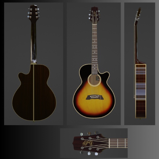 DT-106 エレアコ2色SET 3Dローポリゴンモデル