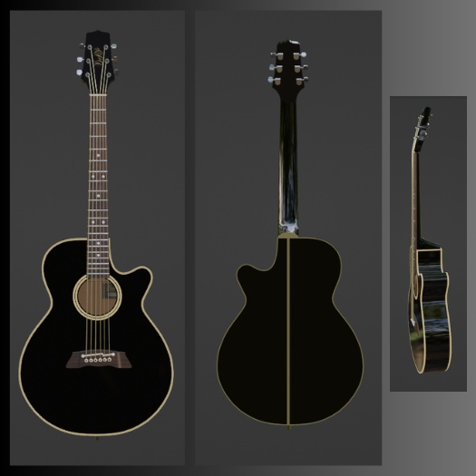 DT-106 エレアコ2色SET 3Dローポリゴンモデル