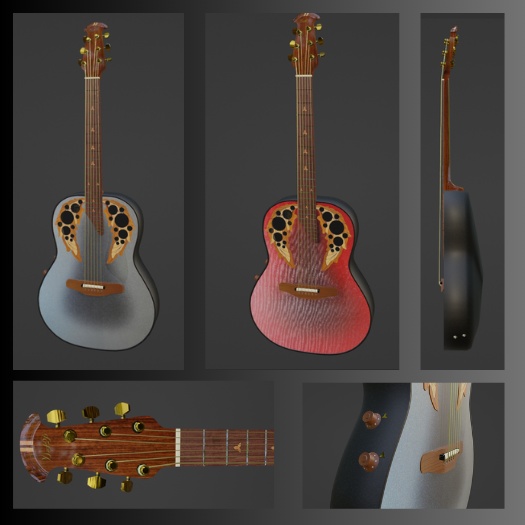 ADAMAS エレアコ2色SET 3Dローポリゴンモデル