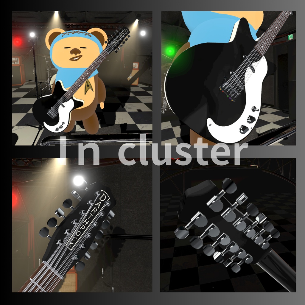 DAN-12 12stringsguitarローポリ3Dモデル