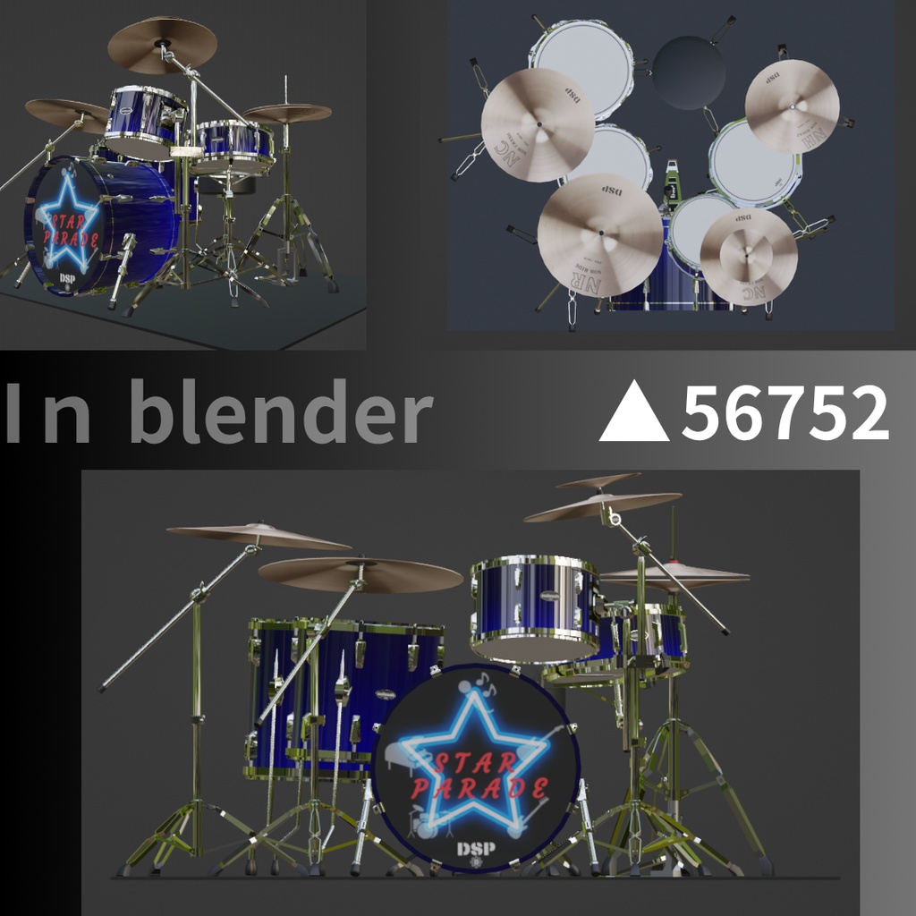 standardドラムセット star parade EDITION