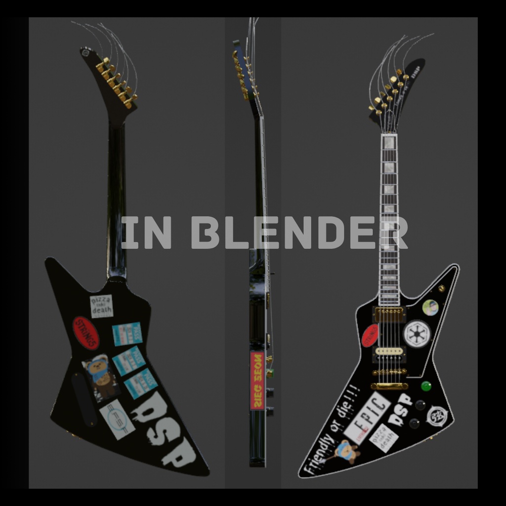 VOLT -Decorate edition- ElectricGuitar3Dモデル