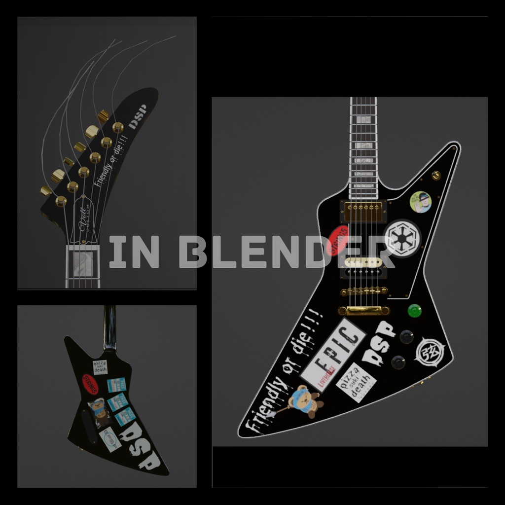 VOLT -Decorate edition- ElectricGuitar3Dモデル