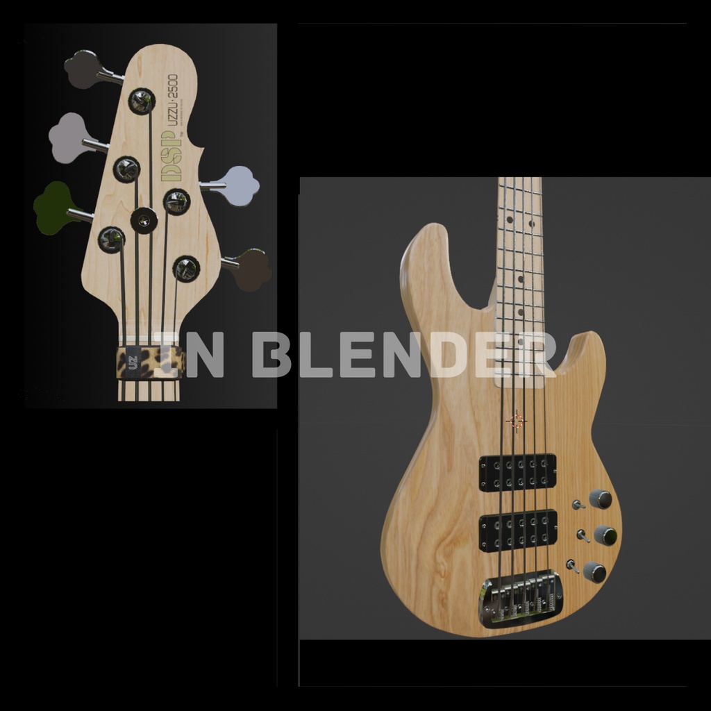 DP2500 U-edition ElectricBass3Dモデル