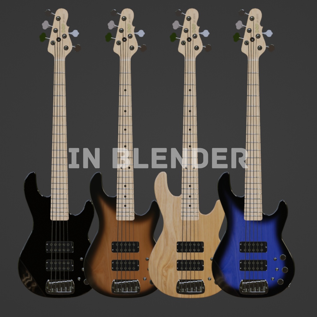 DP2500 ElectricBass3Dモデル