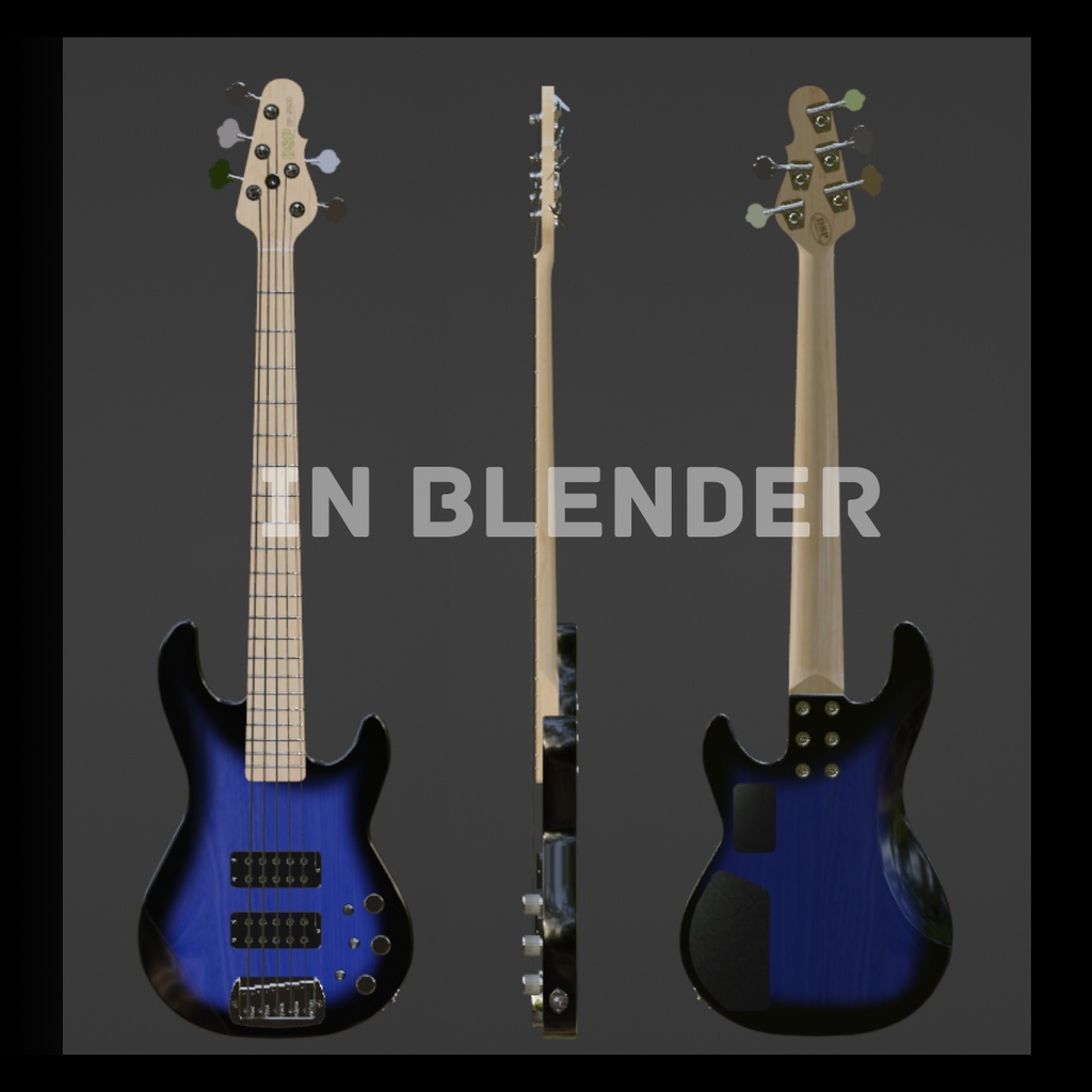 DP2500 ElectricBass3Dモデル