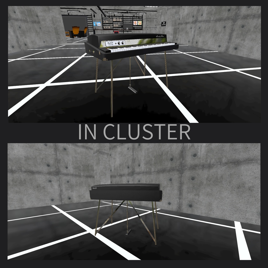 FELLOWS 3DCG超ローポリゴン電子ピアノモデル