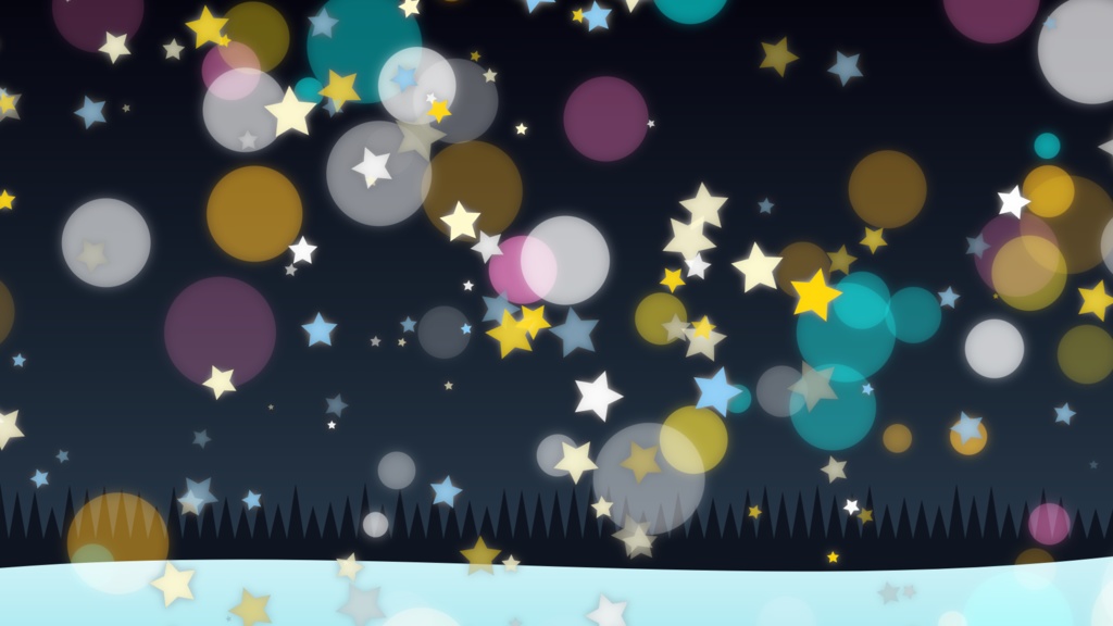 動く背景:星