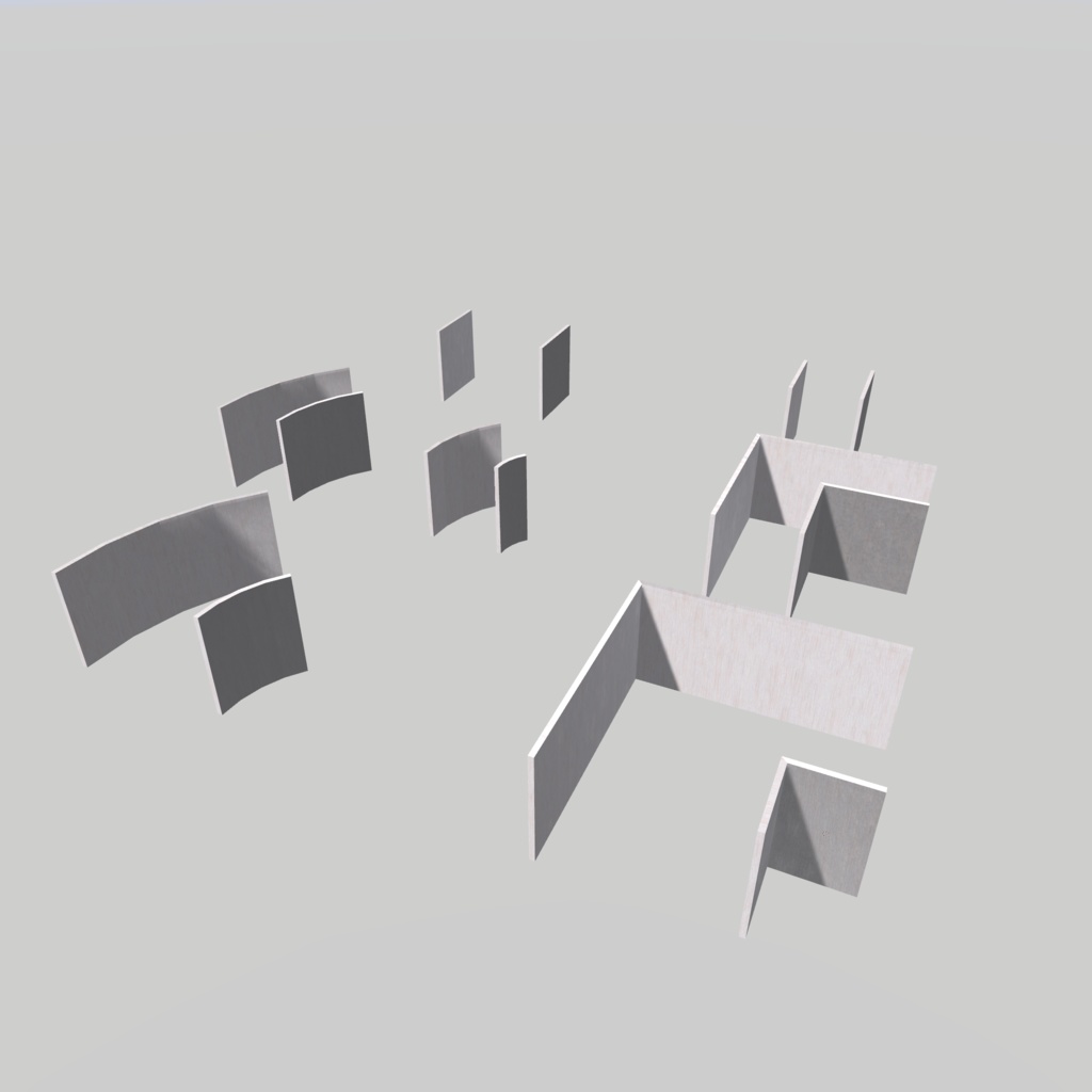 組み合わせて使える赤い回廊【VRChatアセット】
