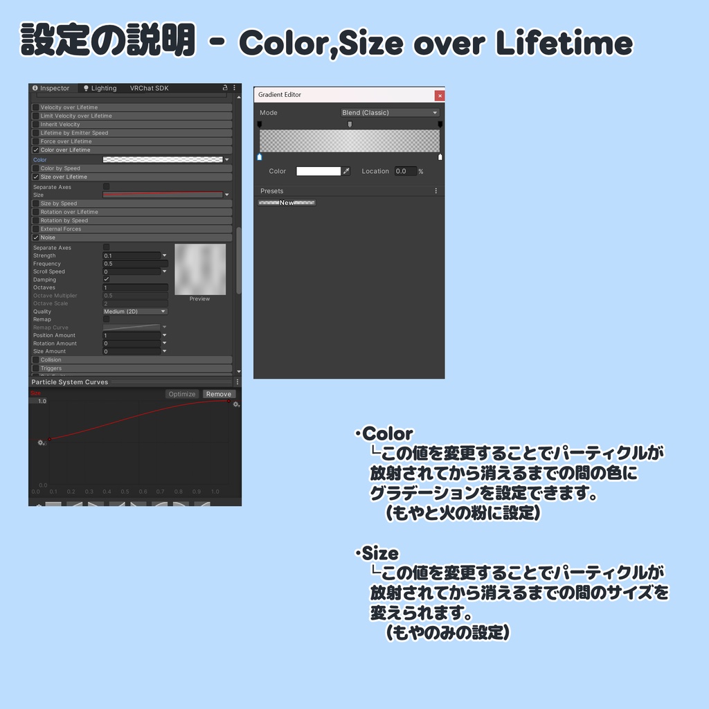 【VRChat想定】和風のパーティクル6種セット