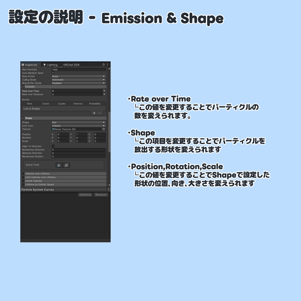 【VRChat想定】和風のパーティクル6種セット
