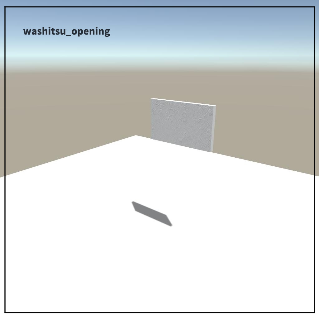 【VRChat想定】和室(縁側+庭付き)モジュラーアセット