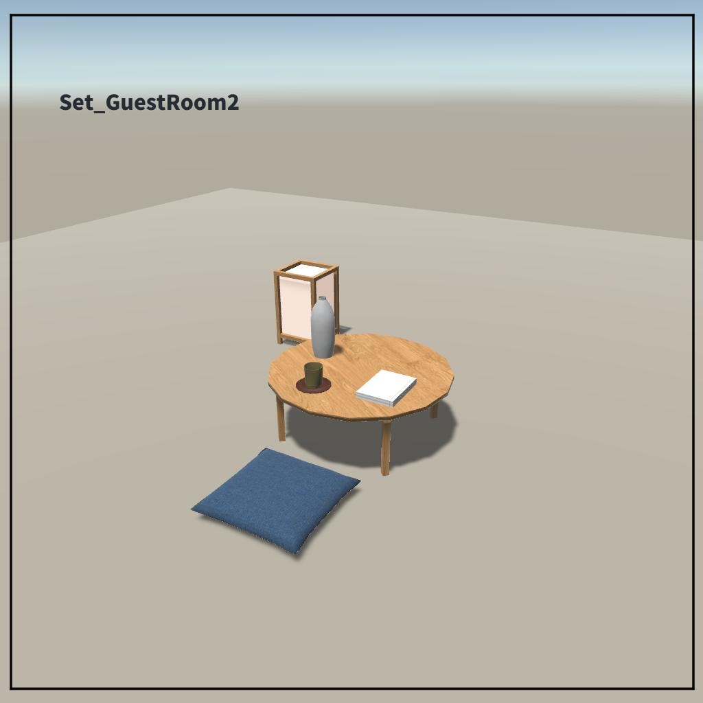 【VRChat想定】和風家具セット
